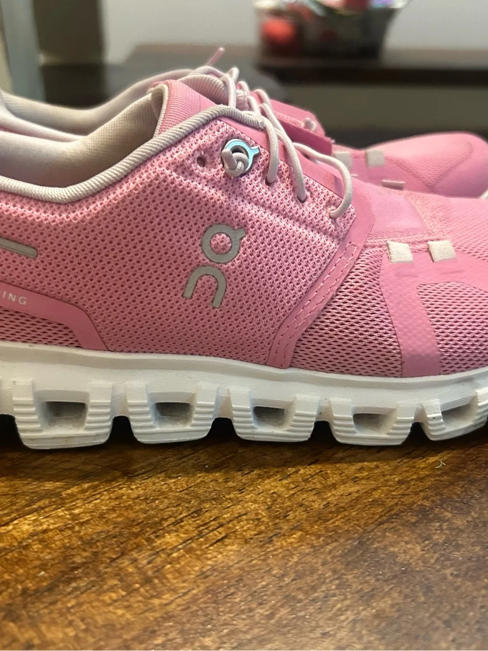On Running Pink Women's Athletic Sneakers - Picture 9 of 11